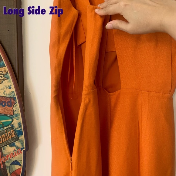 🤩 MANGO Dress in Dull Orange Colour 🍊 - Picture 9 of 14